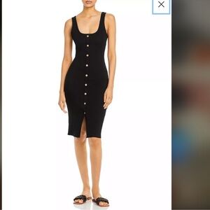 Aqua Bloomingdale’s ribbed knit dress